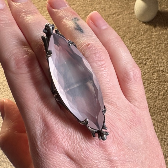 Blood Milk Jewelry - 🖤SOLD🖤 Bloodmilk | Pale Rose Quarts Aphrodite Ring